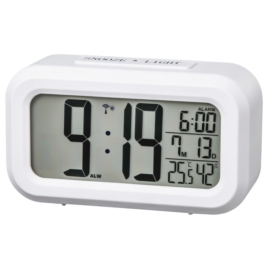 Hama radio-controlled alarm clock RC 660 white