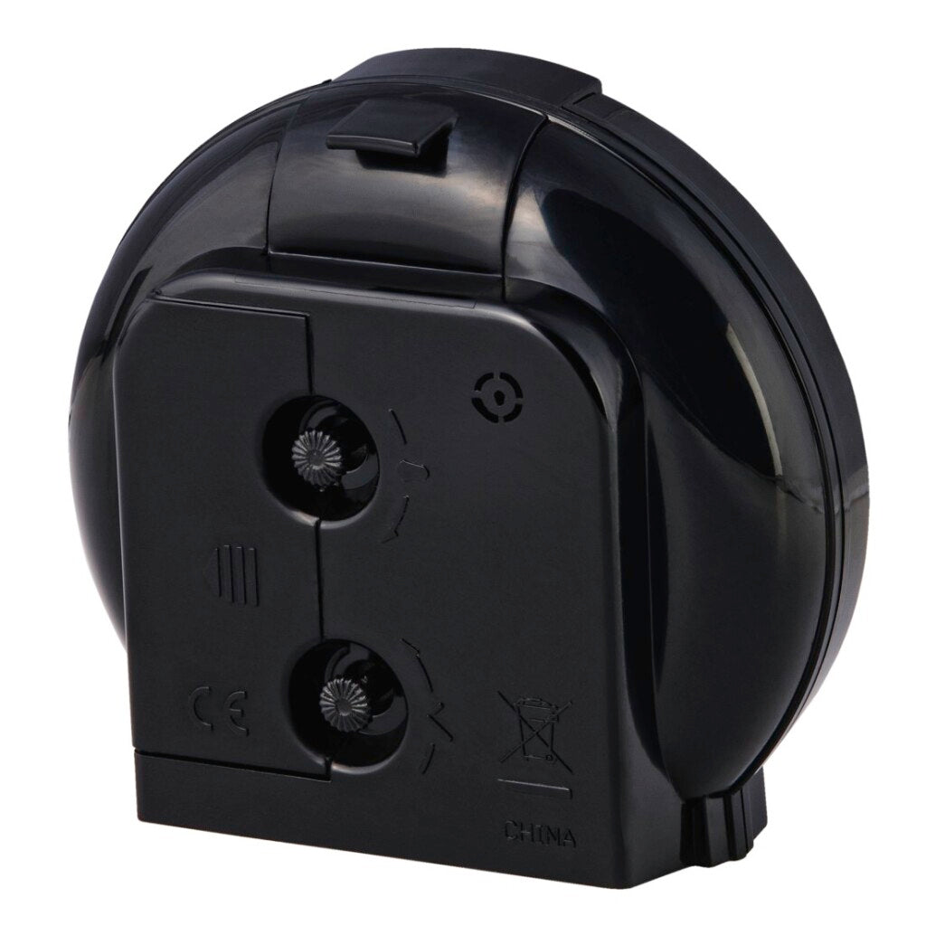 Hama classic alarm clock, low noise, black and white