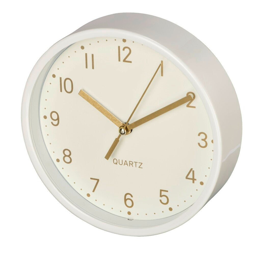 Hama table clock golden, low-noise white