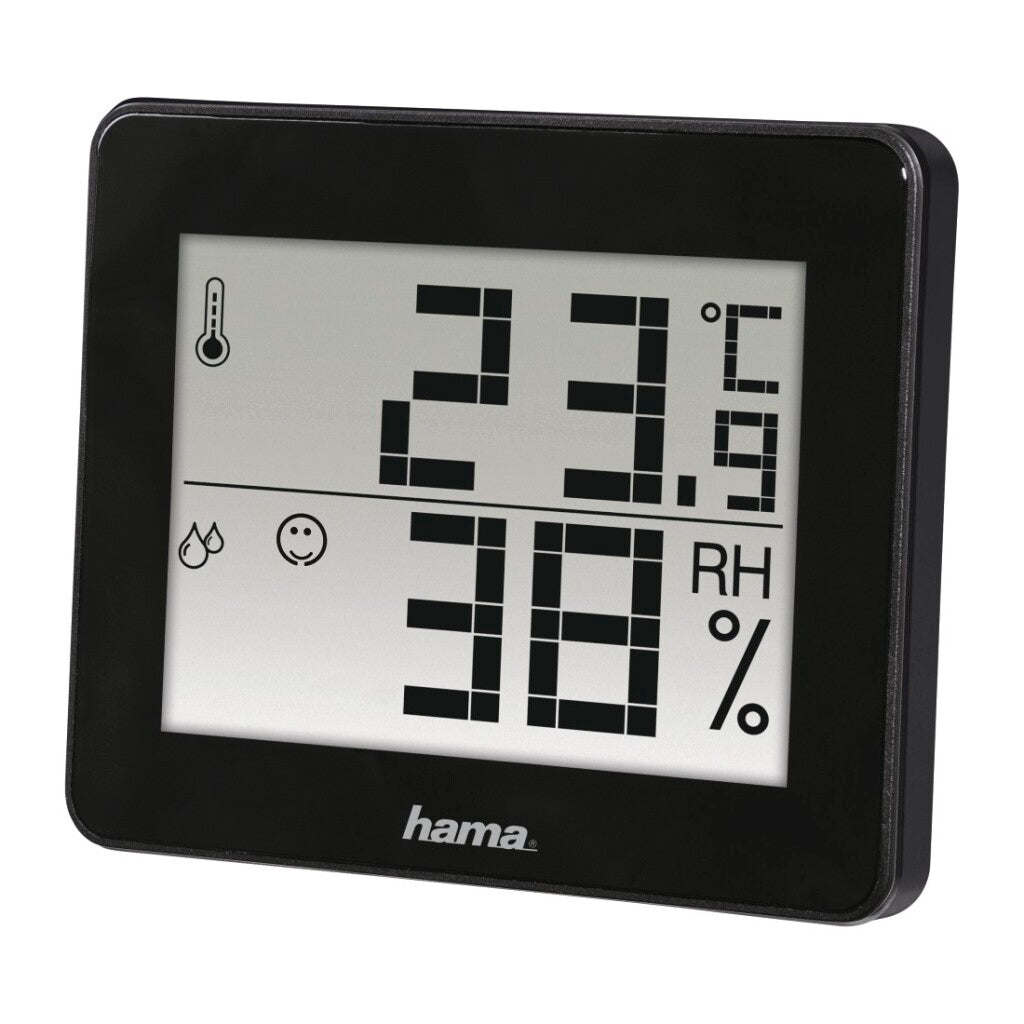 Hama thermo-hygrometer th-130 black