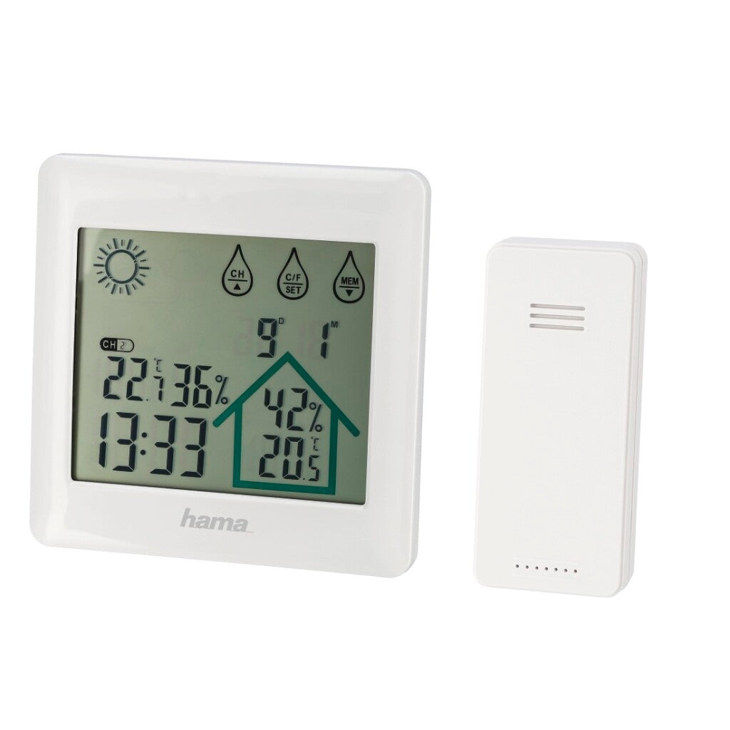 Hama weather station action white