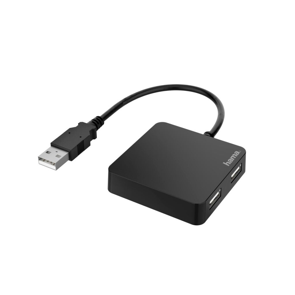 Concentrador USB Hama de 4 puertos USB 2.0 de 480 Mbits