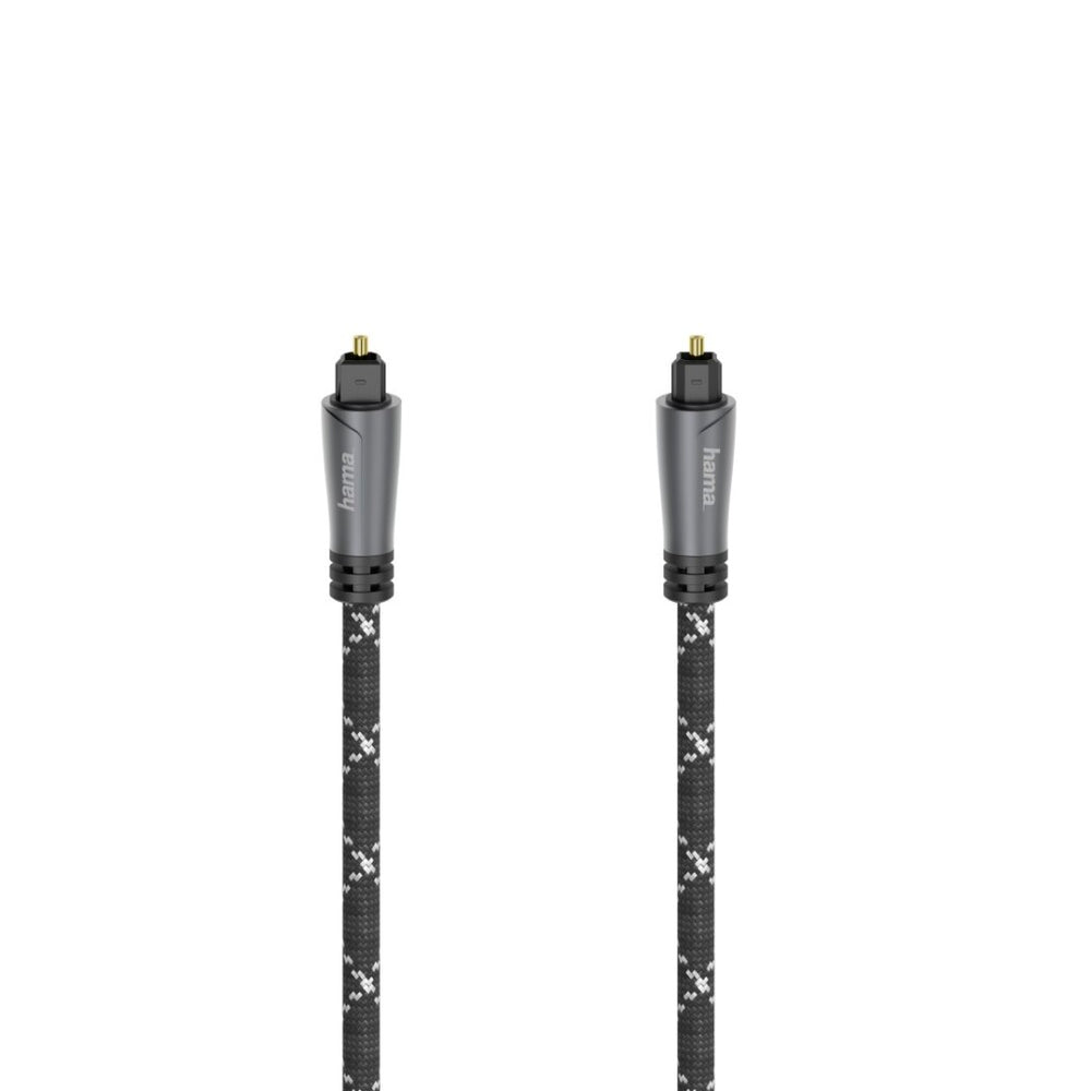 Cabo de áudio óptico Hama plugue ODT (Toslink) metal 1,5 m