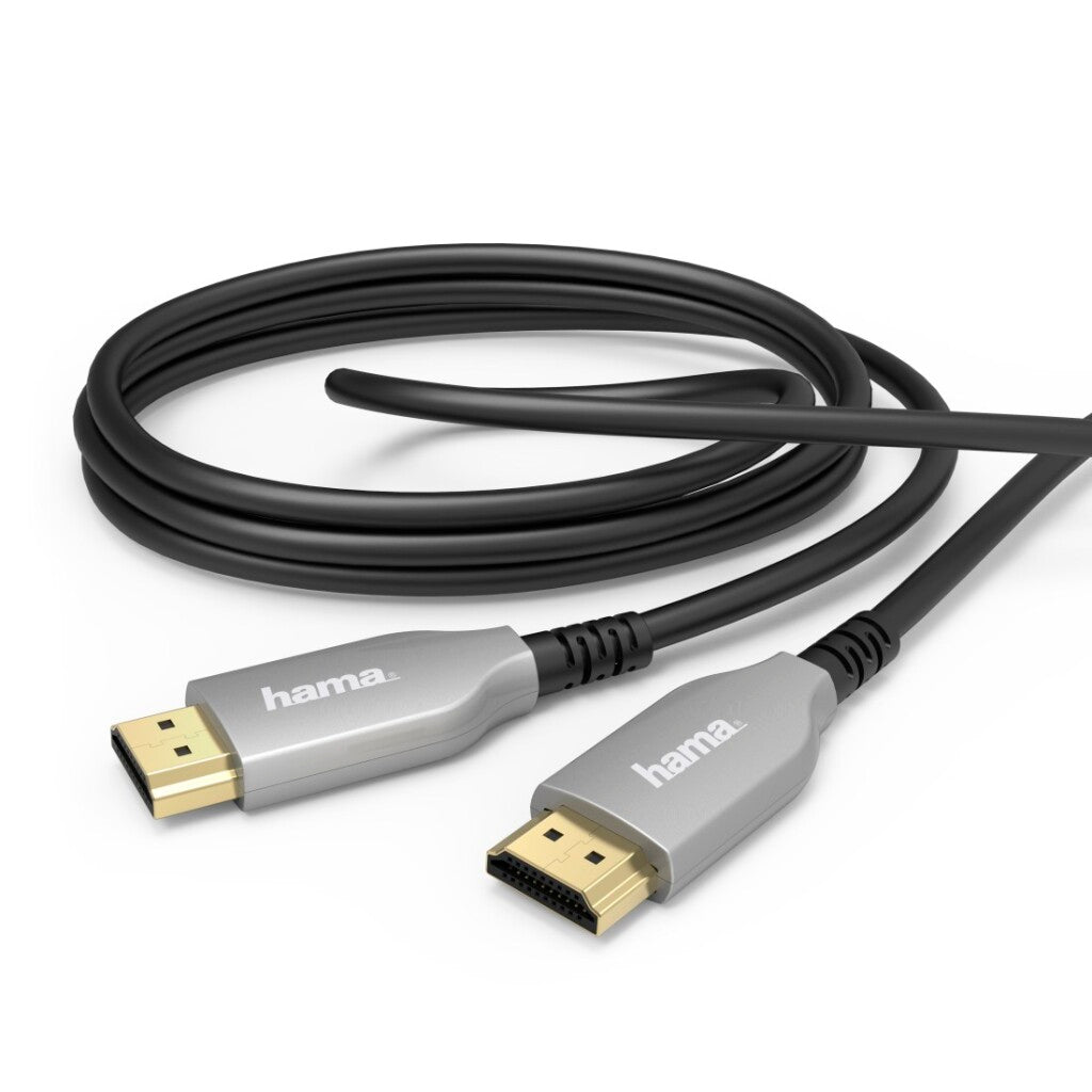Hama optinen aktiivinen HDMI-vaihtokaapelin pistoke - pistoke 4k kullattu 10 m