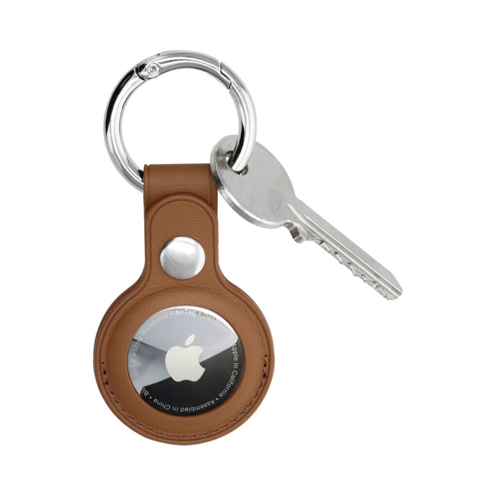 Protezione bordi Hama Fine Sense per Apple Airtag Marrone