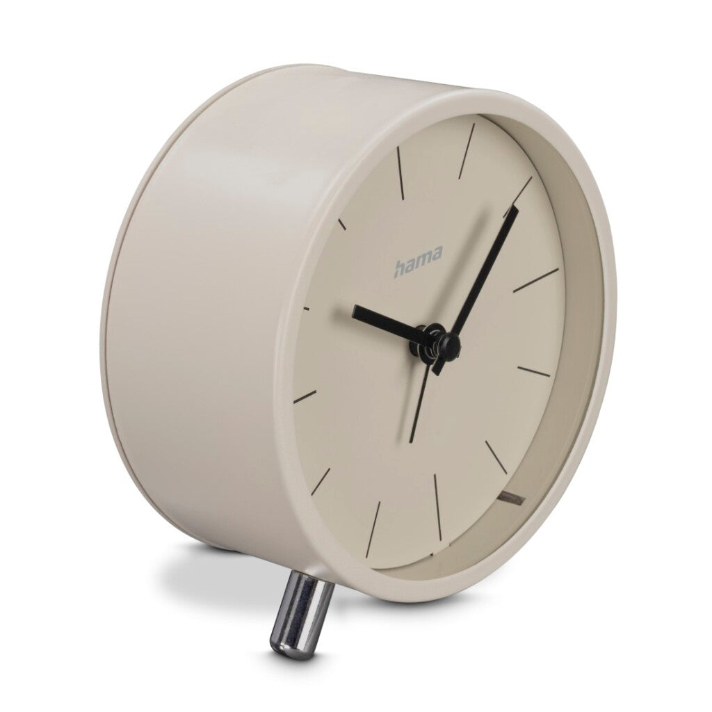 Hama dcf alarm clock flores does not tick gray beige