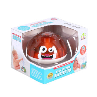 Rotating bath toys with light