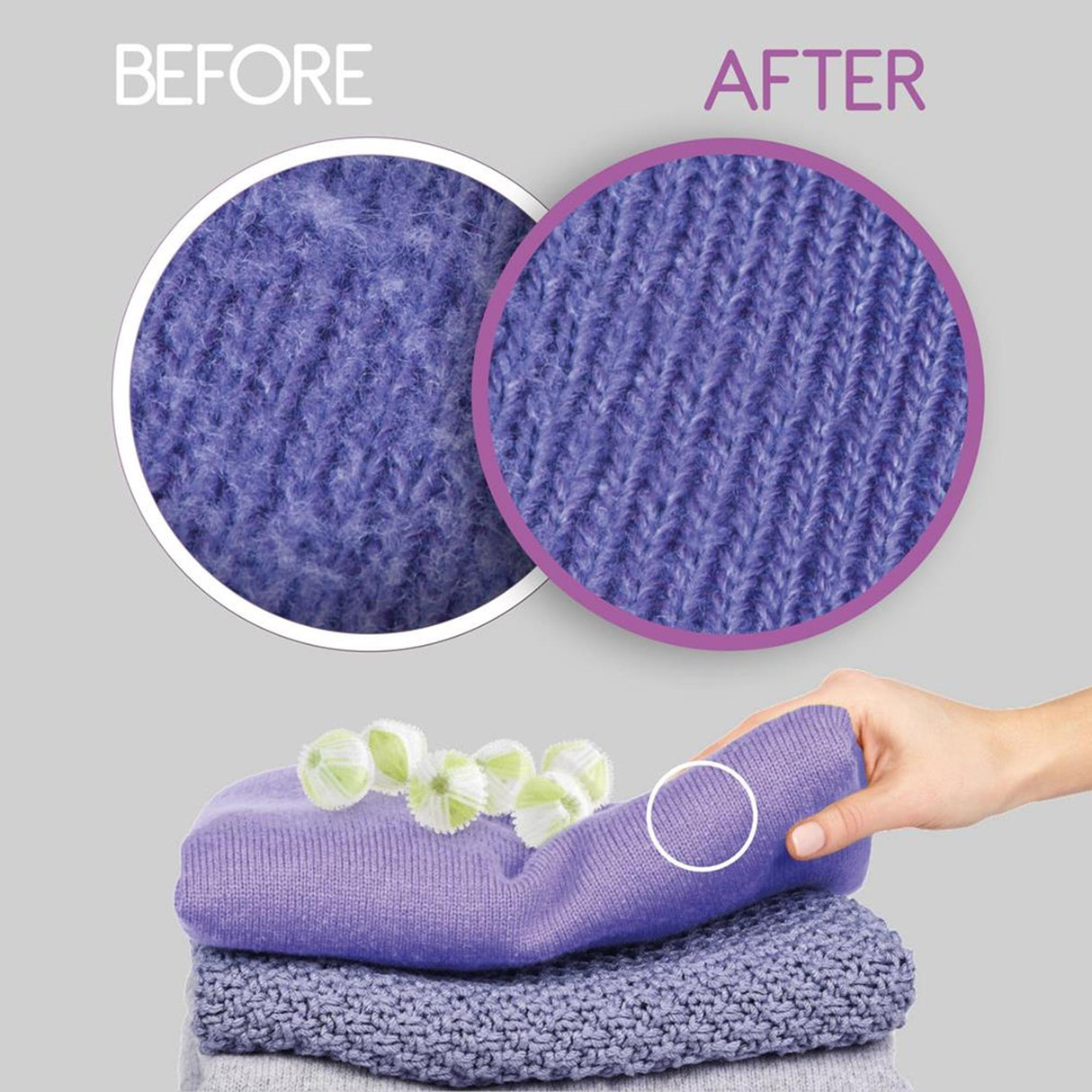 Metaltex 6 pluisverwijderende wasballen