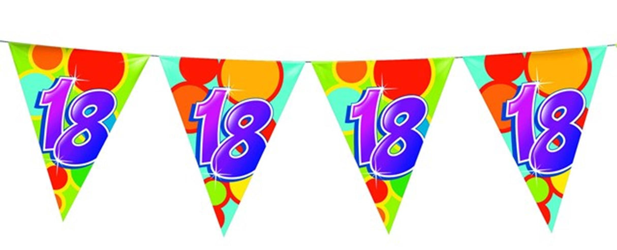 Haza vlaggenlijn 10m cijfers 18 jaar pak a 10