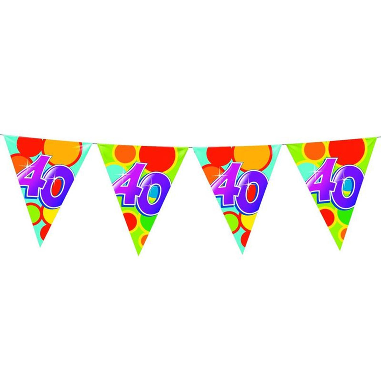 Haza vlaggenlijn 10mtr cijfers 40 jaar