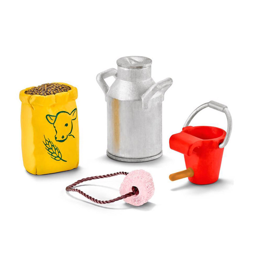 Schleich Futter für Kuh und Kalb 4-teilig