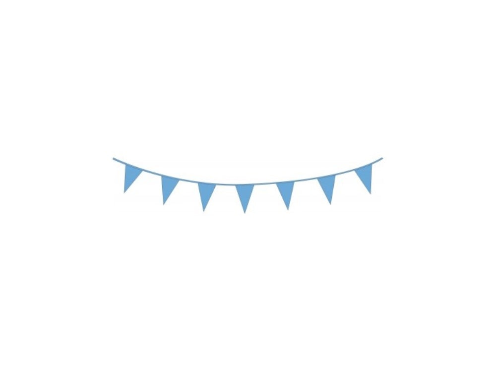 Haza flag line 10mtr plastic light blue