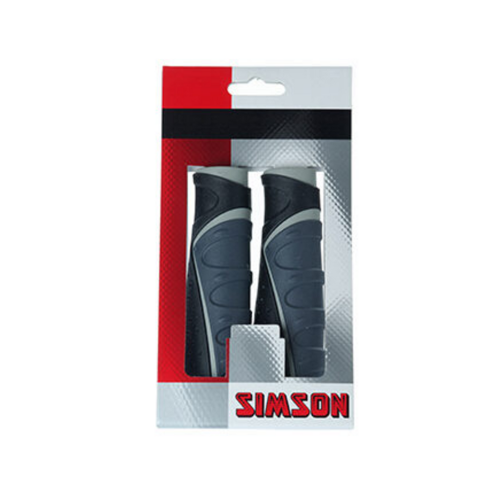 Simson Comfort Grips - Gazelle - 13.5 cm - black-gray - bicycle accessory