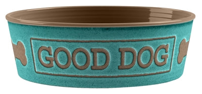 Tarhong Good dog food bowl melamine turquoise