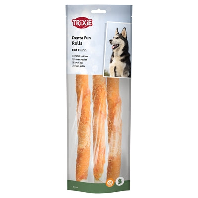 Trixie denta divertente pollo involtini da masticare