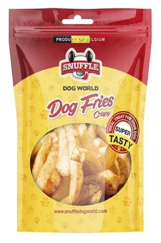 Schnupfte Hunde Pommes knusprig