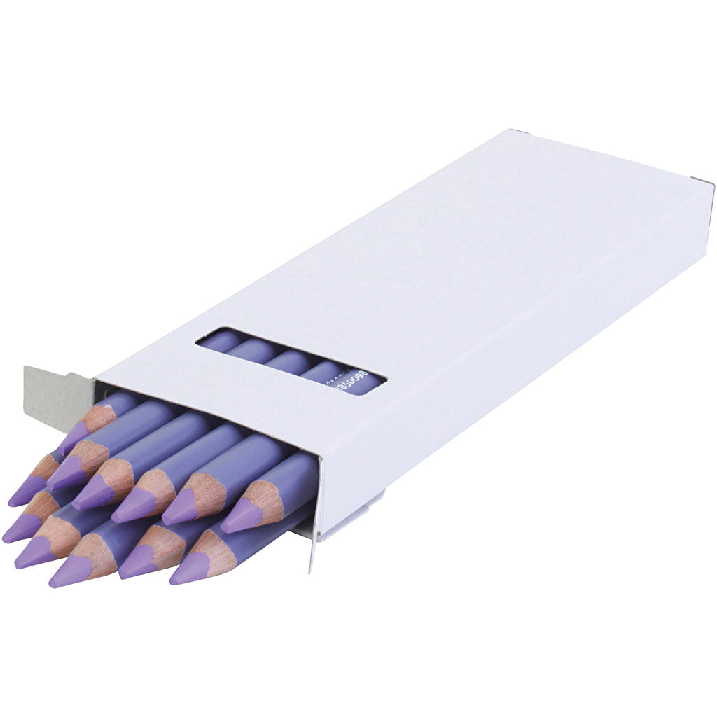 Edu3 edu jumbo colored pencil, thickness 10 mm, lead 6.25 mm, light purple, 12 pieces in a box