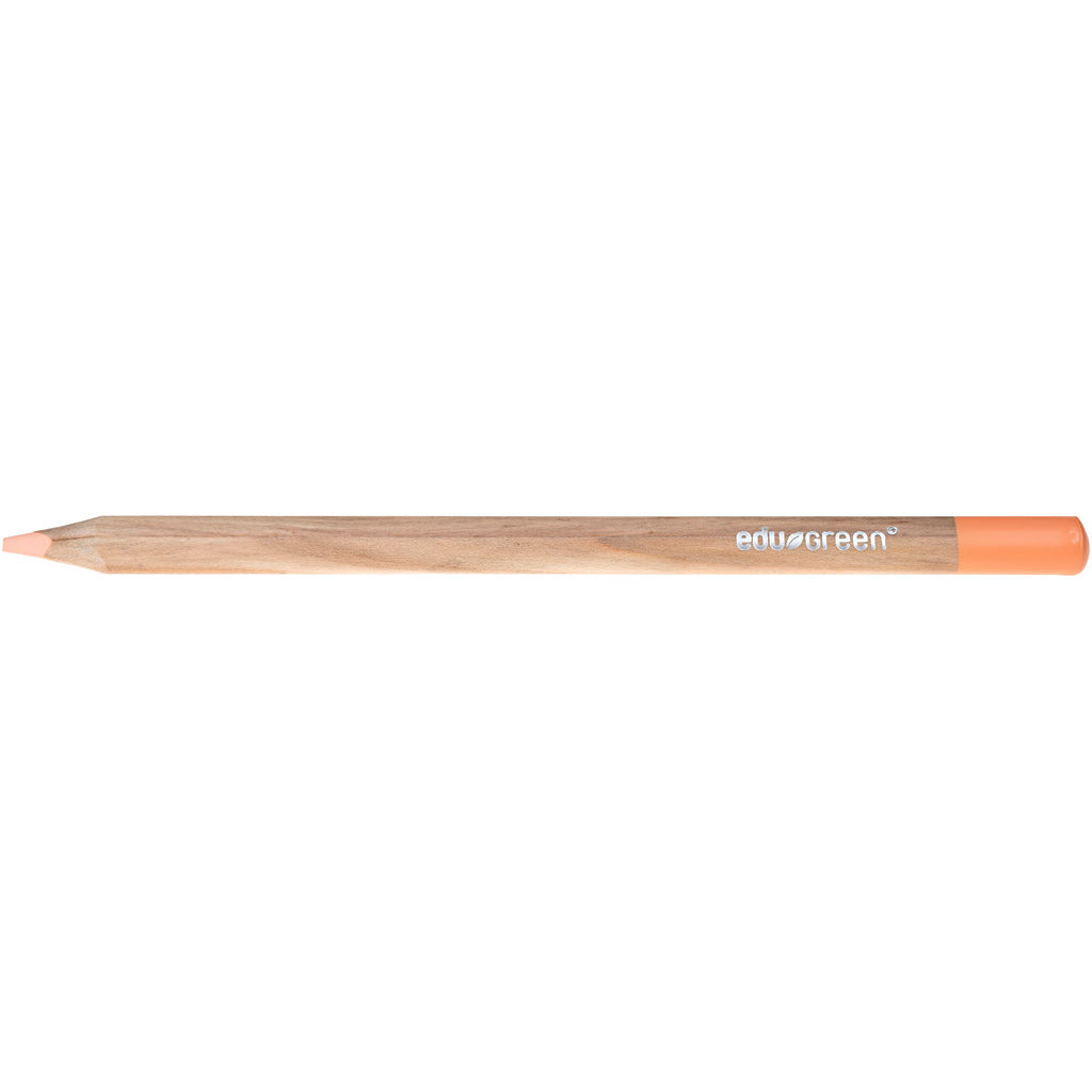 Edu3 edugreen jumbo kleurpotloden, vulling 5 mm, zalm, 10 stuk 1 doos