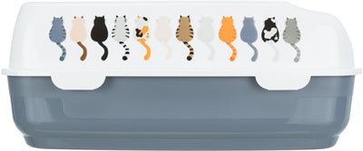 Trixie Cat Litter Box Delio Grey White