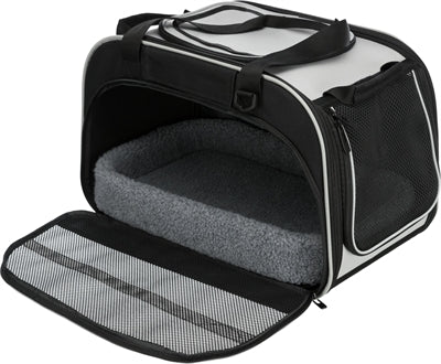 Trixie kačių krepšys Valerija juoda pilka