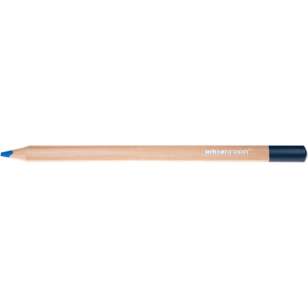 Edu3 edugreen jumbo kleurpotloden, vulling 5 mm, blauw, 10 stuk 1 doos