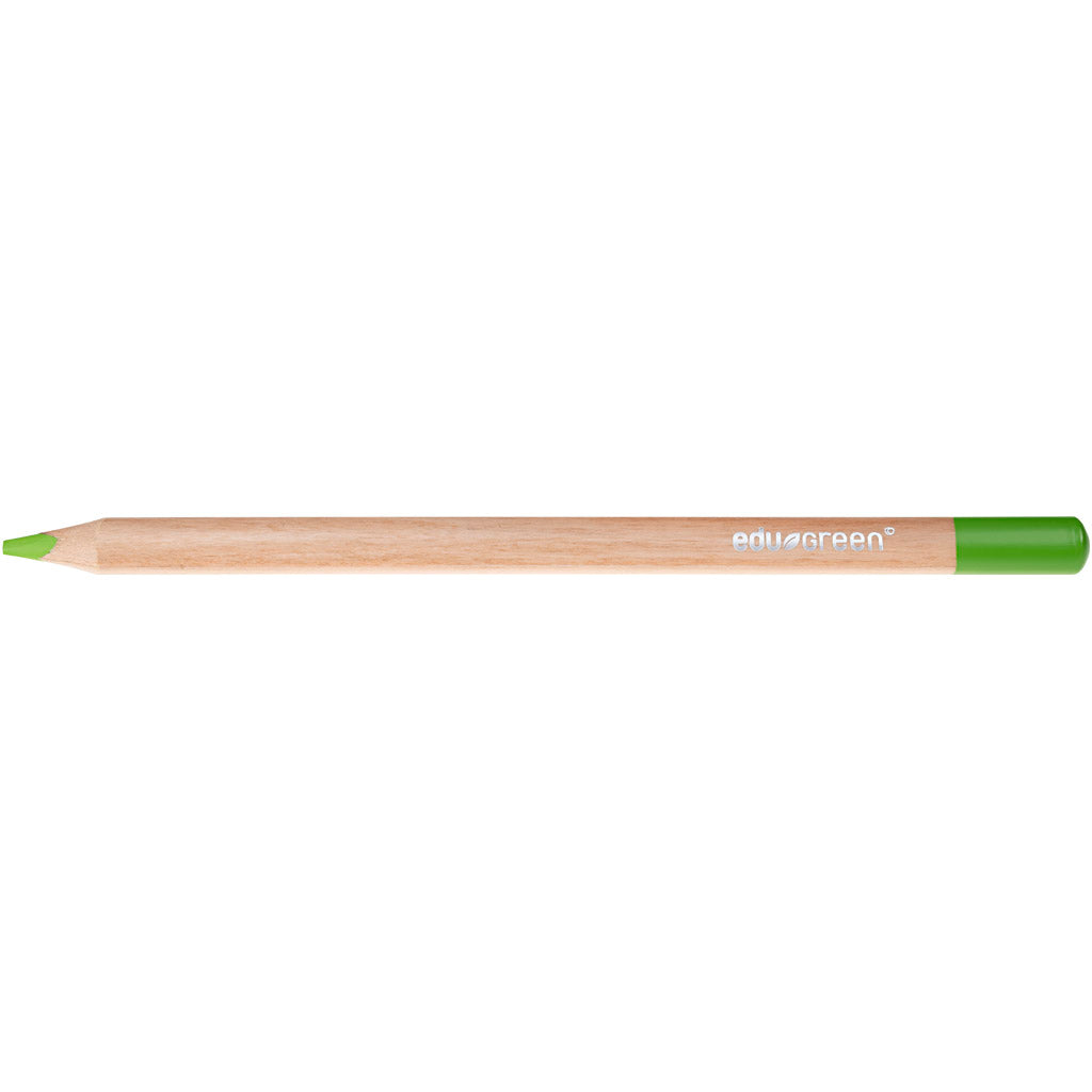 Edu3 edugreen jumbo colored pencils, 5 mm lead, light green, 10 pieces, 1 box