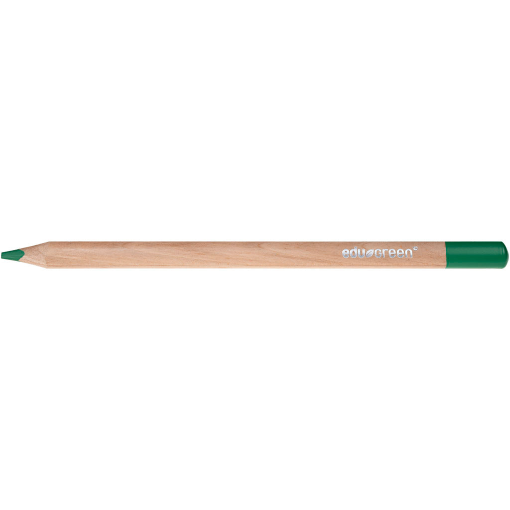 Edu3 edugreen jumbo kleurpotloden, vulling 5 mm, groen, 10 stuk 1 doos