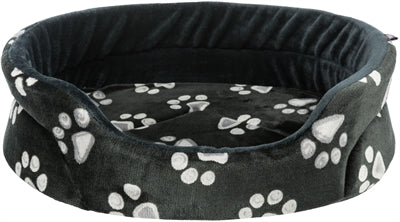 Trixie Dog Basket Jimmy Oval Negro con estampado de piernas