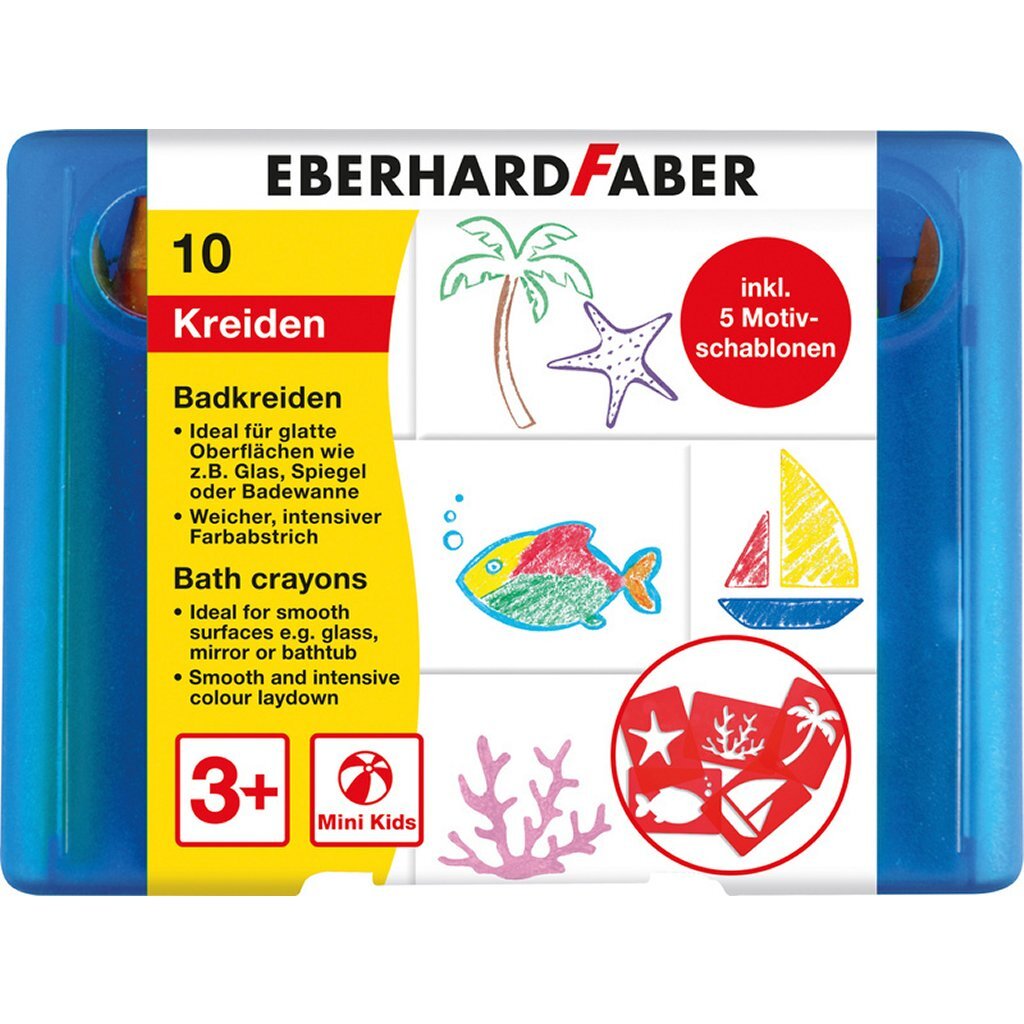 Eberhard faber ef-524110 koupelová křída 10 kusů úložný box vč. 5 kazet
