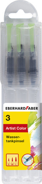 Eberhard faber ef-579925 water brush set 3 sizes s, m, l