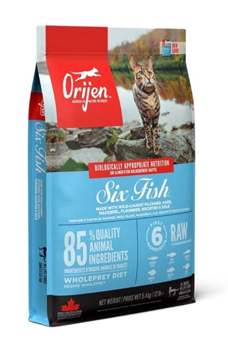 Orijen entier proie 6 chats de poisson