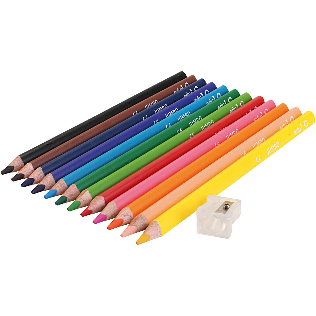 Edu3 thickness 10 mm, filling 5 mm, various colours, 12 pieces in a box