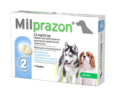 Krka Milprazon deworming tablets for dogs