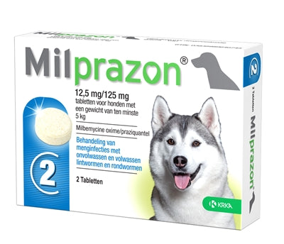 Krka Milprazon deworming tablets for dogs