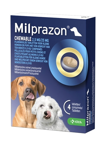 „Krka Milprazon“ kramtomosios tabletės „Worming Tablets“ šuo