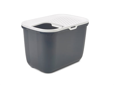 Savic Cat Litter Hop in anthracite white