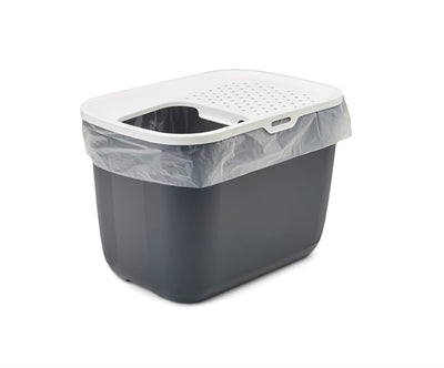 Savic Cat Litter Hop in anthracite white