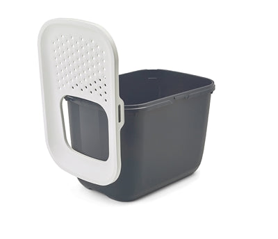 Savic Cat Litter Hop in anthracite white
