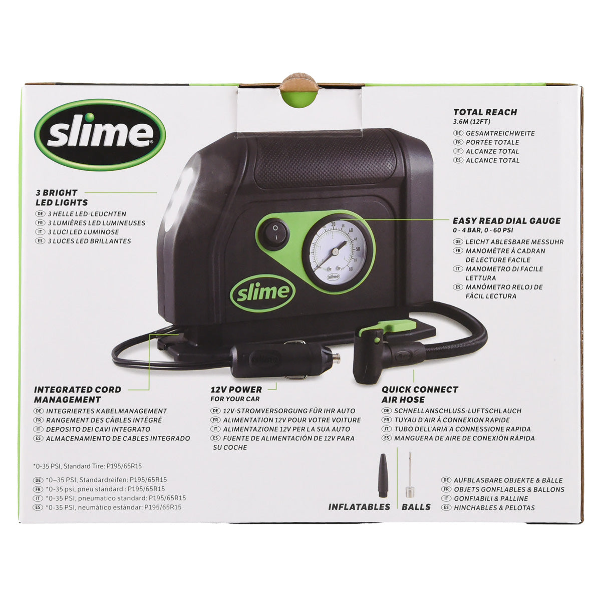 Slime 12v bandenpomp compressor