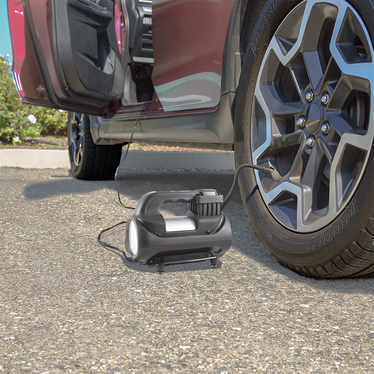 Slime expert heavy-duty 12v digitale bandenpomp compressor