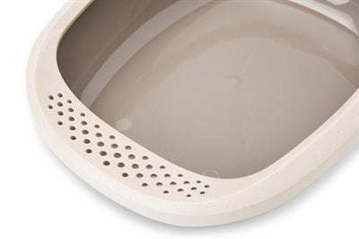 Savic Kattenbak Planet Happy Planet Gizmo le Rand Mocca Te Gray