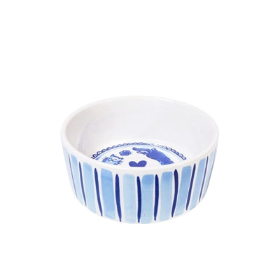 Blond Amsterdam Food bowl cat Delft blond checked