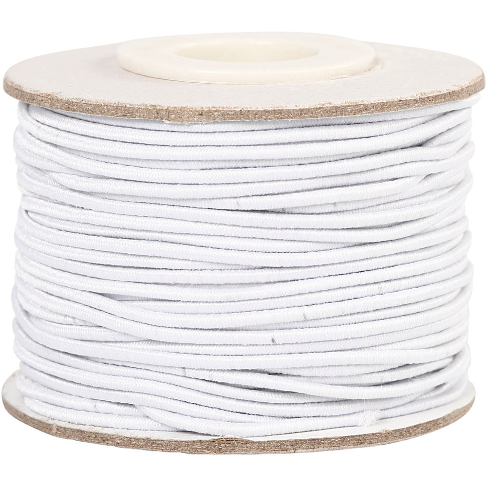 Elastic Thickness 1mm White, 25m