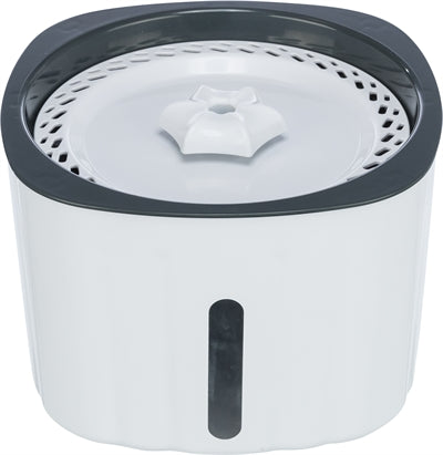 Trixie ivó szökőkút virág műanyag fehér szürke