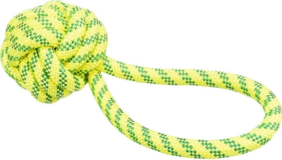 Trixie Aquatoy rope with ball floating polyester yellow green