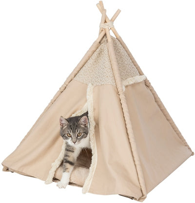 Trixie Kattenmand tipi boho bézs