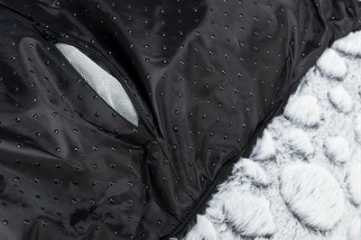 Trixie Dog Basket Mila Hushy Plush White Gray