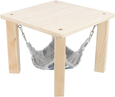 Dídean Trixie le hammock grianmhar éagsúil liath