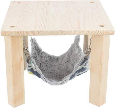 Dídean Trixie le hammock grianmhar éagsúil liath