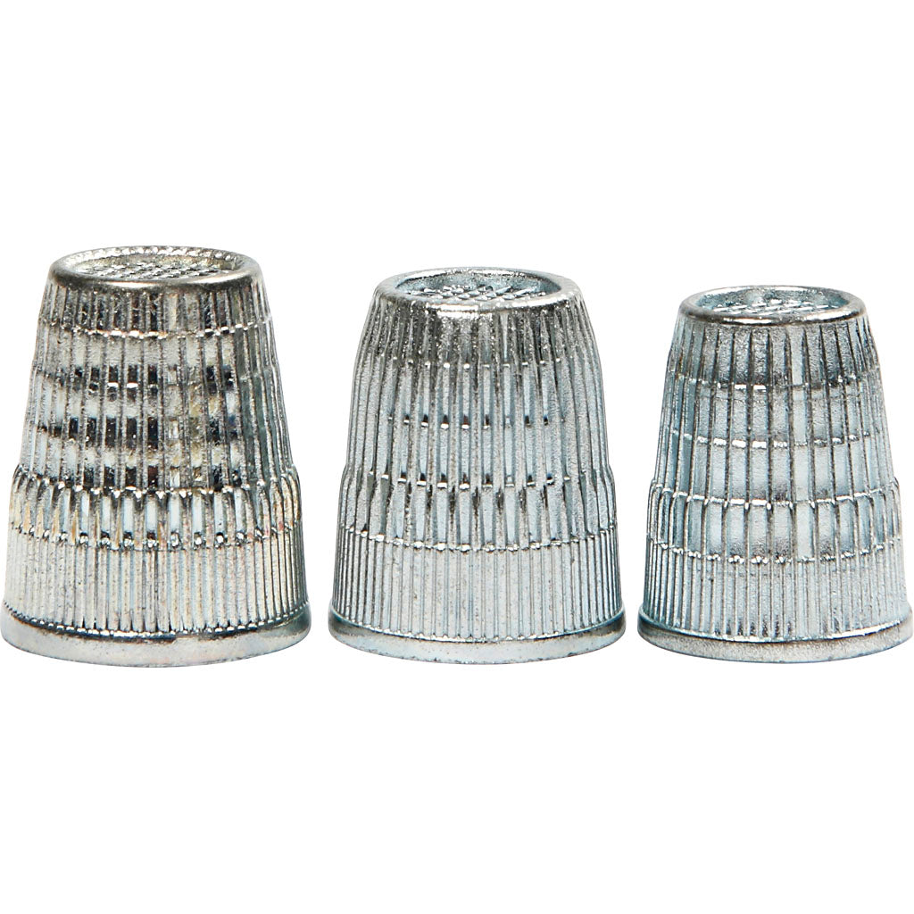 Creativ company thimbles, d 15+16+17 mm, 3 pieces 1 box